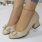 Bella - Tacones de salón clásicos con lazo