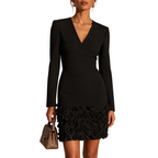 Vittoria | Vestido elegante con rosas en relieve