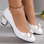 Bella - Tacones de salón clásicos con lazo