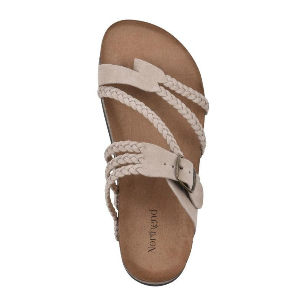 Amelie - Sandalias de corcho trenzadas