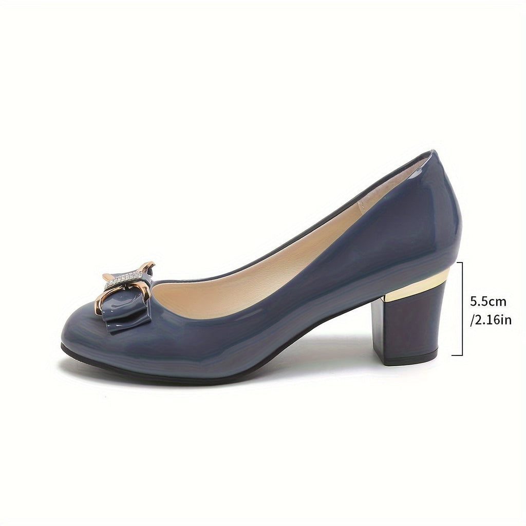 Bella - Tacones de salón clásicos con lazo