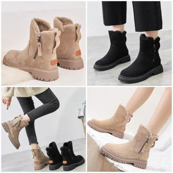 Camila - Botas de invierno forradas con cremallera lateral
