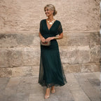 ELIZA | Vestido verde elegante
