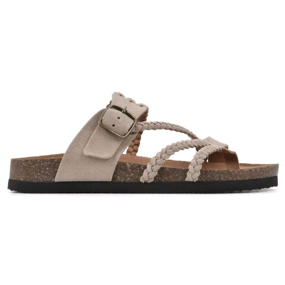 Amelie - Sandalias de corcho trenzadas