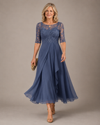 ROSE | VESTIDO MIDI DE ENCAJE QUE REALZA TU SILUETA