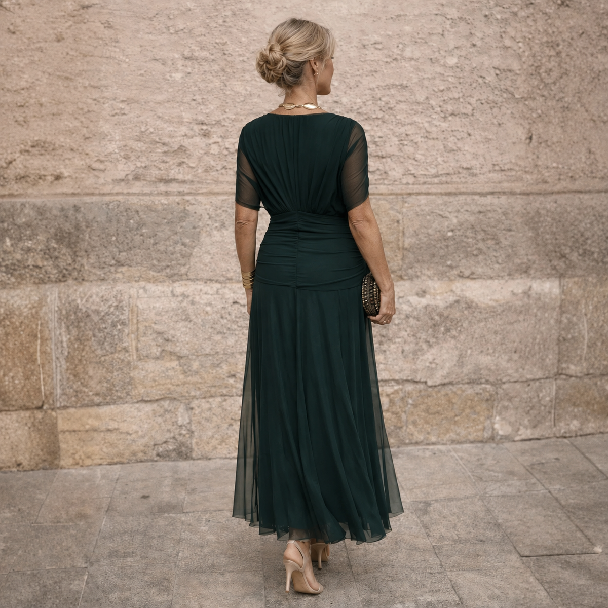 ELIZA | Vestido verde elegante