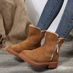Camila - Botas de invierno forradas con cremallera lateral