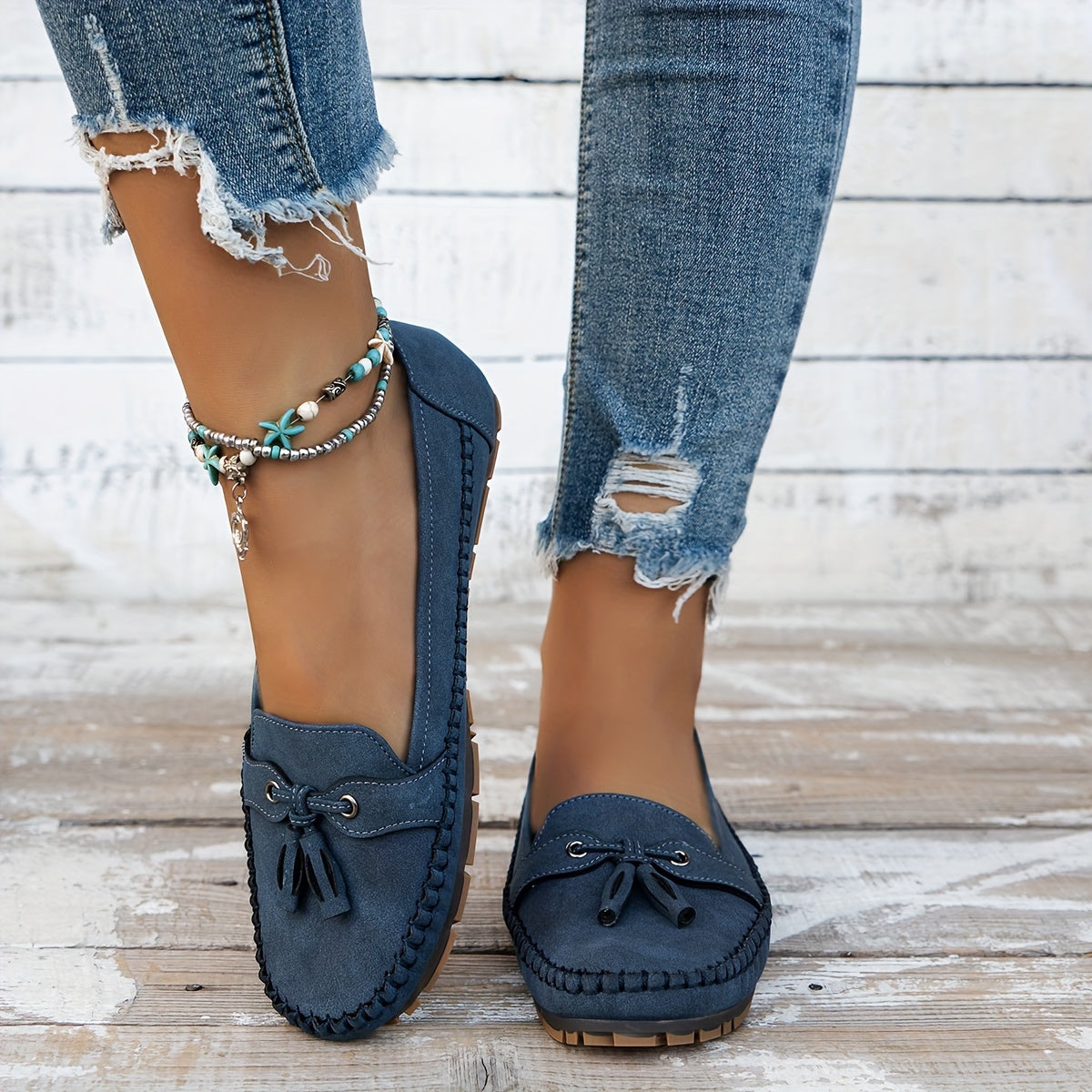 Samira - Mocasines clásicos con borlas