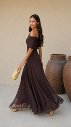 Vega - Vestido Toledo en color marrón