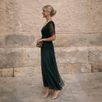 ELIZA | Vestido verde elegante