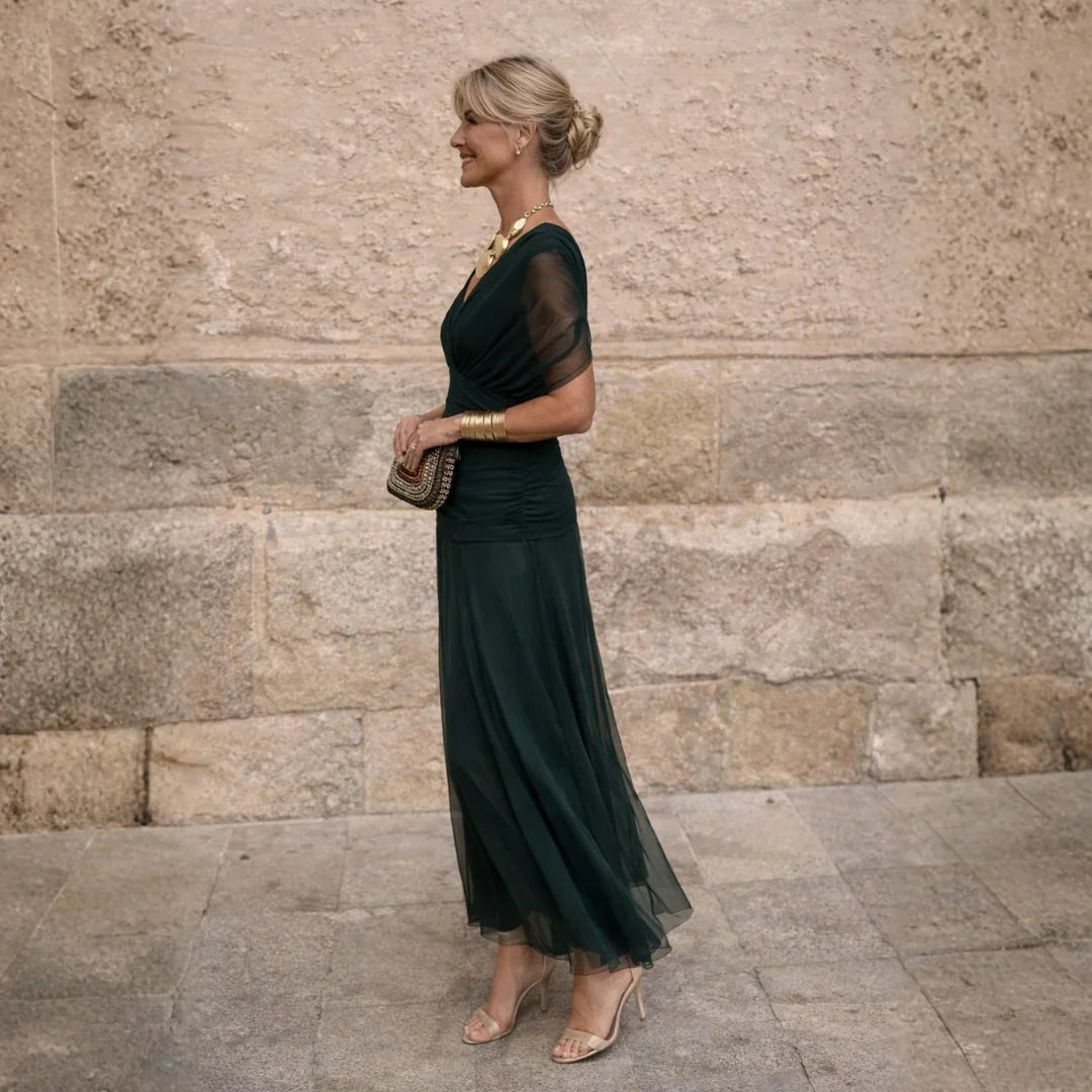 ELIZA | Vestido verde elegante