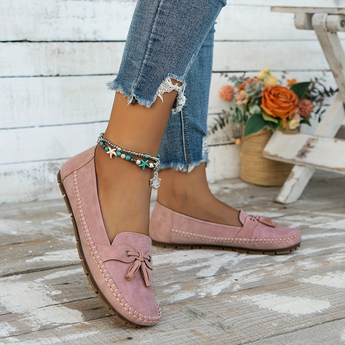 Samira - Mocasines clásicos con borlas