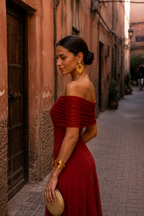 Naiara - Vestido de Toledo en terracota
