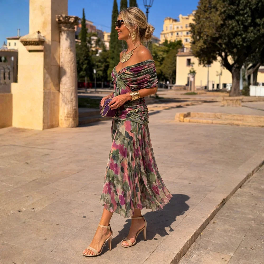 ELIZA | Vestido verde elegante
