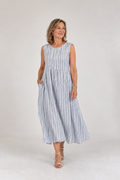 Anaïs | Vestido Midi de Rayas