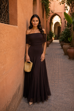 Vega - Vestido Toledo en color marrón