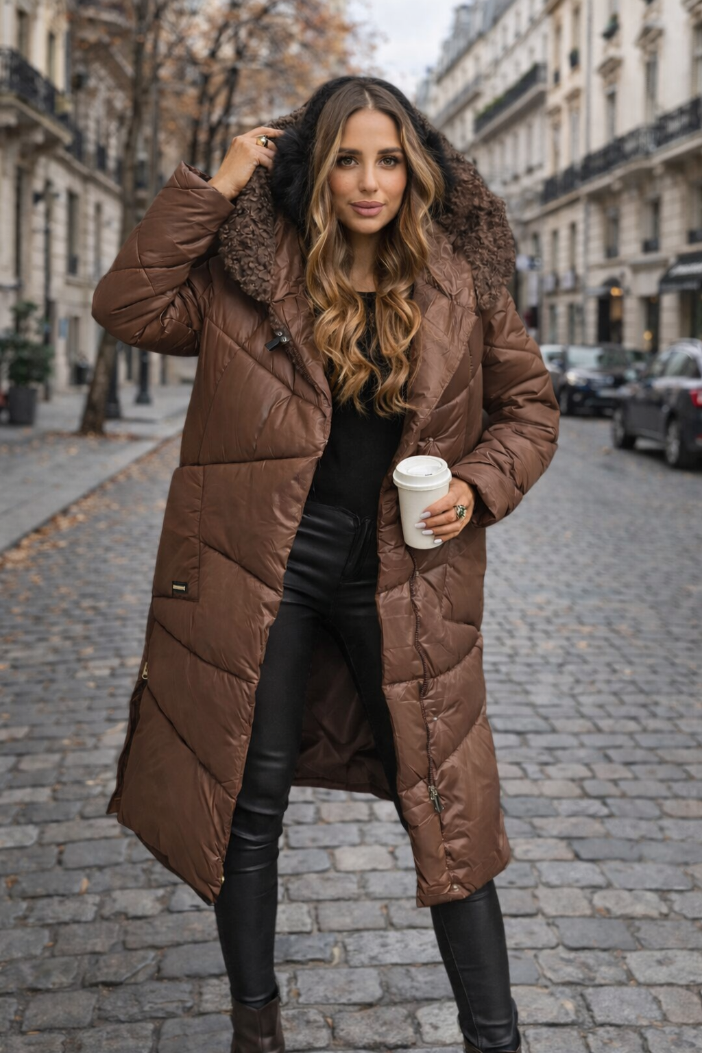 Alejandra - Abrigo de invierno Luxe acolchado para mujer