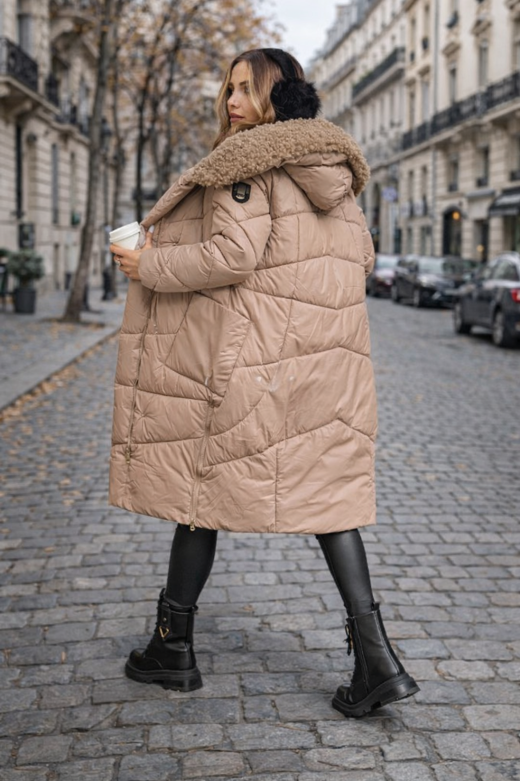 Alejandra - Abrigo de invierno Luxe acolchado para mujer