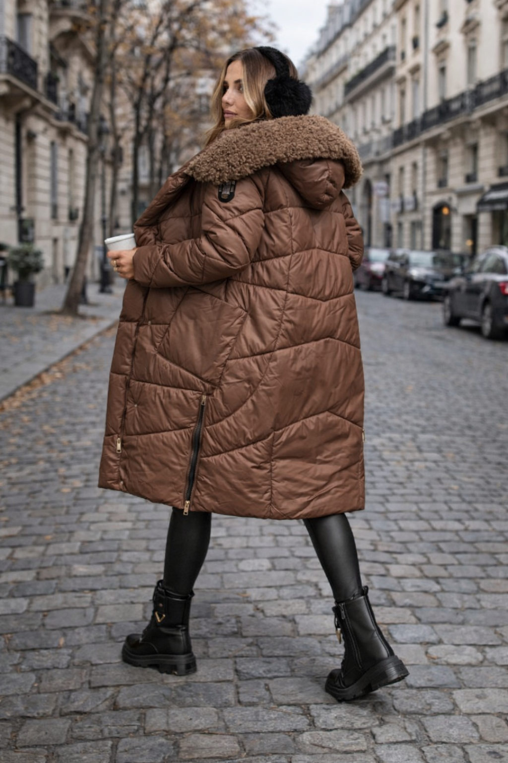 Alejandra - Abrigo de invierno Luxe acolchado para mujer