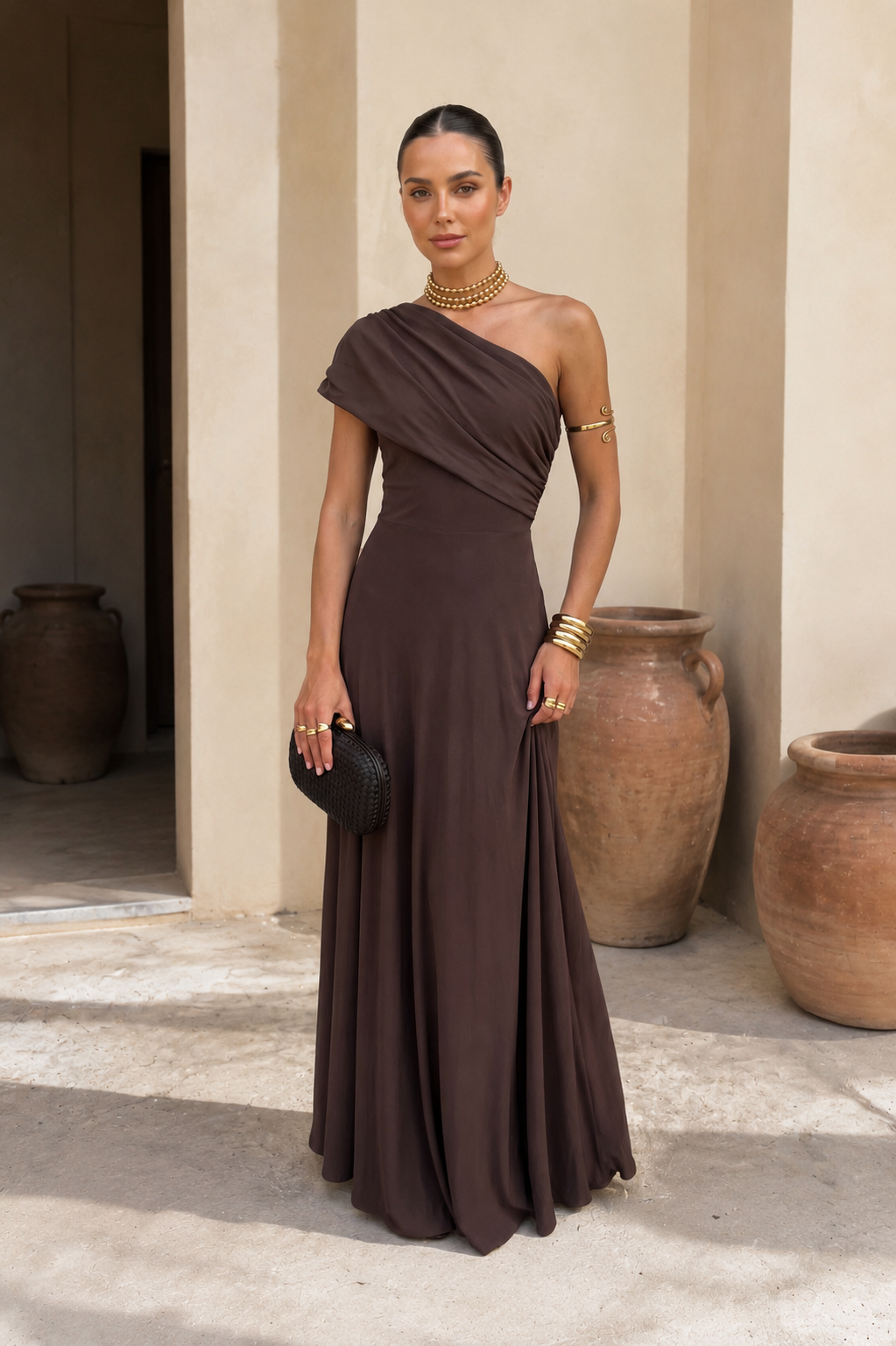 Vega - Vestido Toledo en color marrón