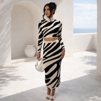 CONJUNTO LENA ZEBRA - Impacto gráfico con elegancia moderna