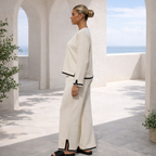 CONJUNTO KNIT CREAM CONTRAST - Minimalismo sofisticado para tu día a día