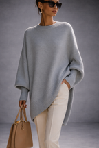 Livia - Jersey poncho oversize
