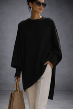 Livia - Jersey poncho oversize