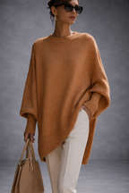 Livia - Jersey poncho oversize