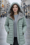Clara - Abrigo Acolchado con Forro Polar Luxe