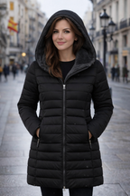 Clara - Abrigo Acolchado con Forro Polar Luxe