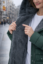 Clara - Abrigo Acolchado con Forro Polar Luxe