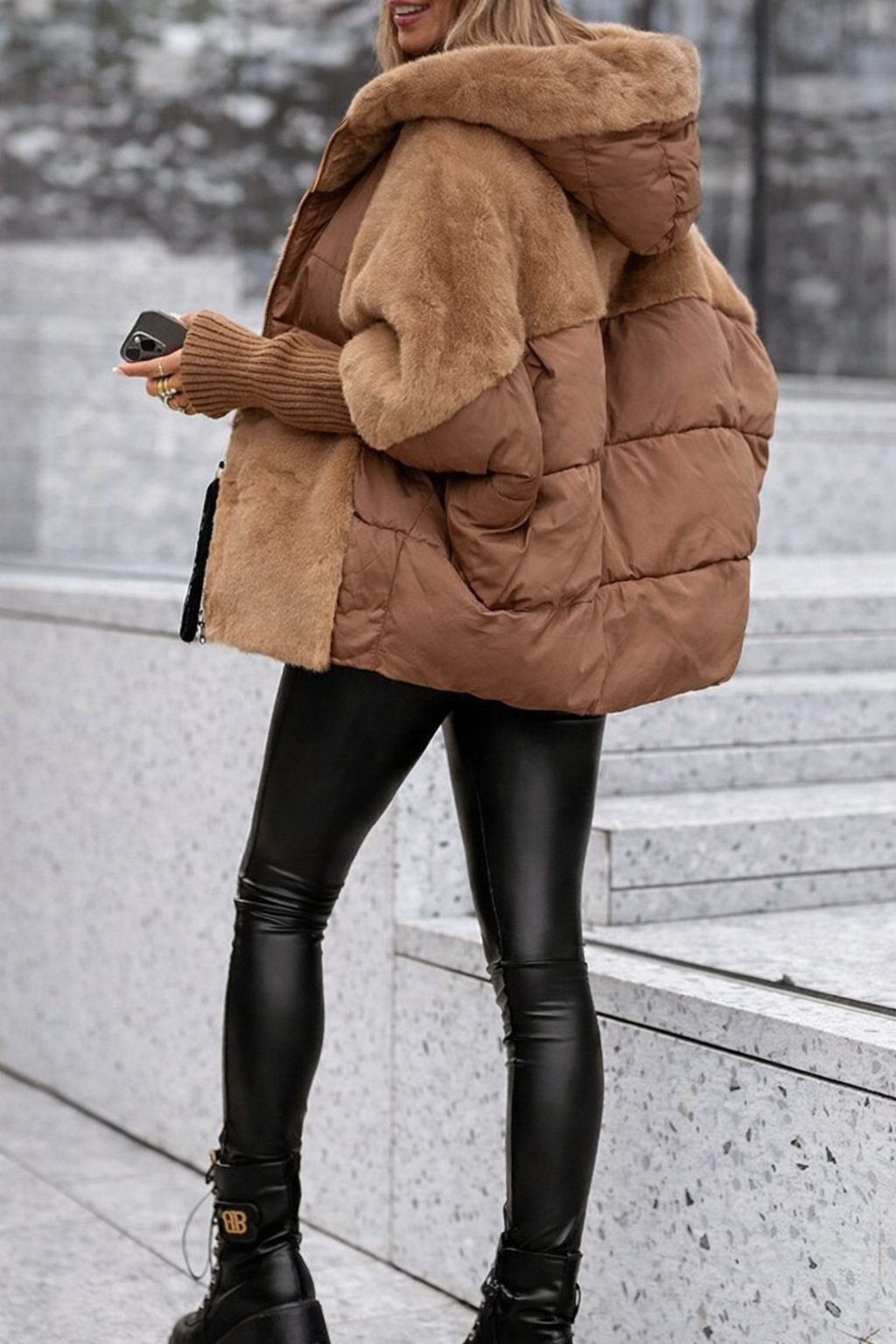 Maia - chaqueta acolchada Luxe Velvet