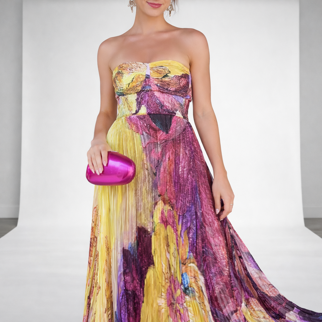 Vestido Valentina - Plisado que Estiliza y Suaviza la Silueta