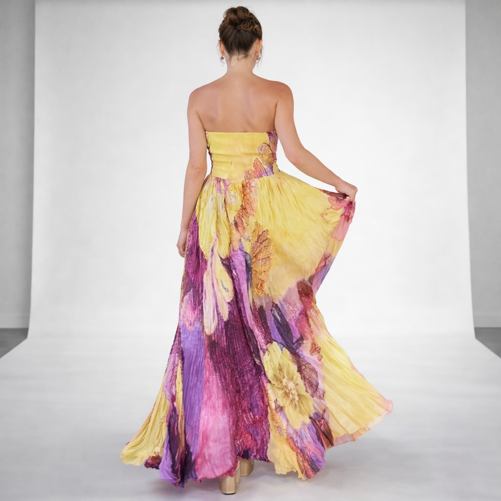Vestido Valentina - Plisado que Estiliza y Suaviza la Silueta