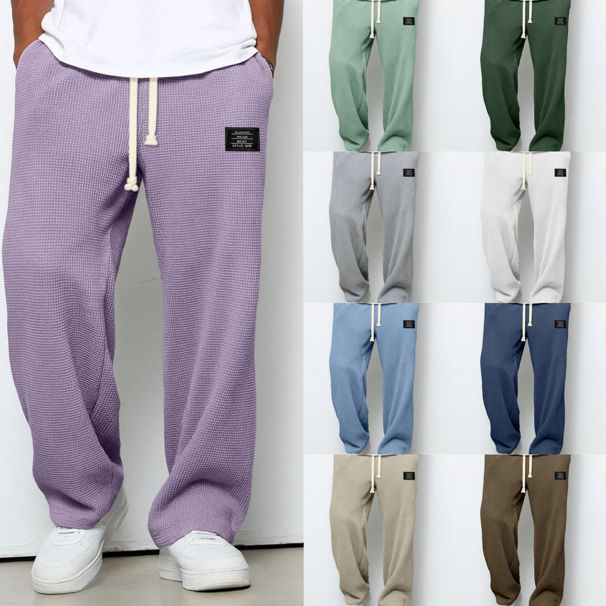 Matteo - Pantalones anchos con cintura ajustable