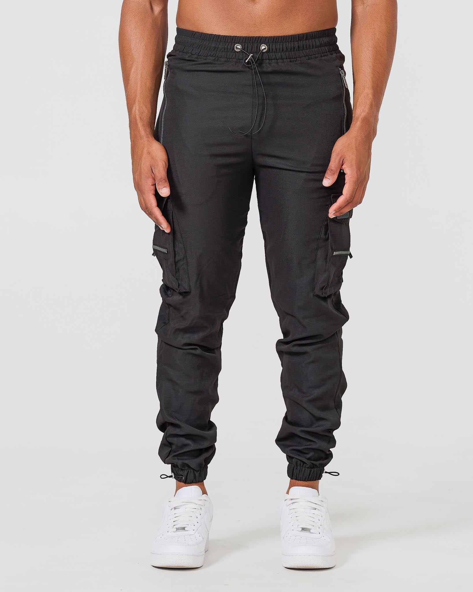 Diego - Pantalones cargo negros
