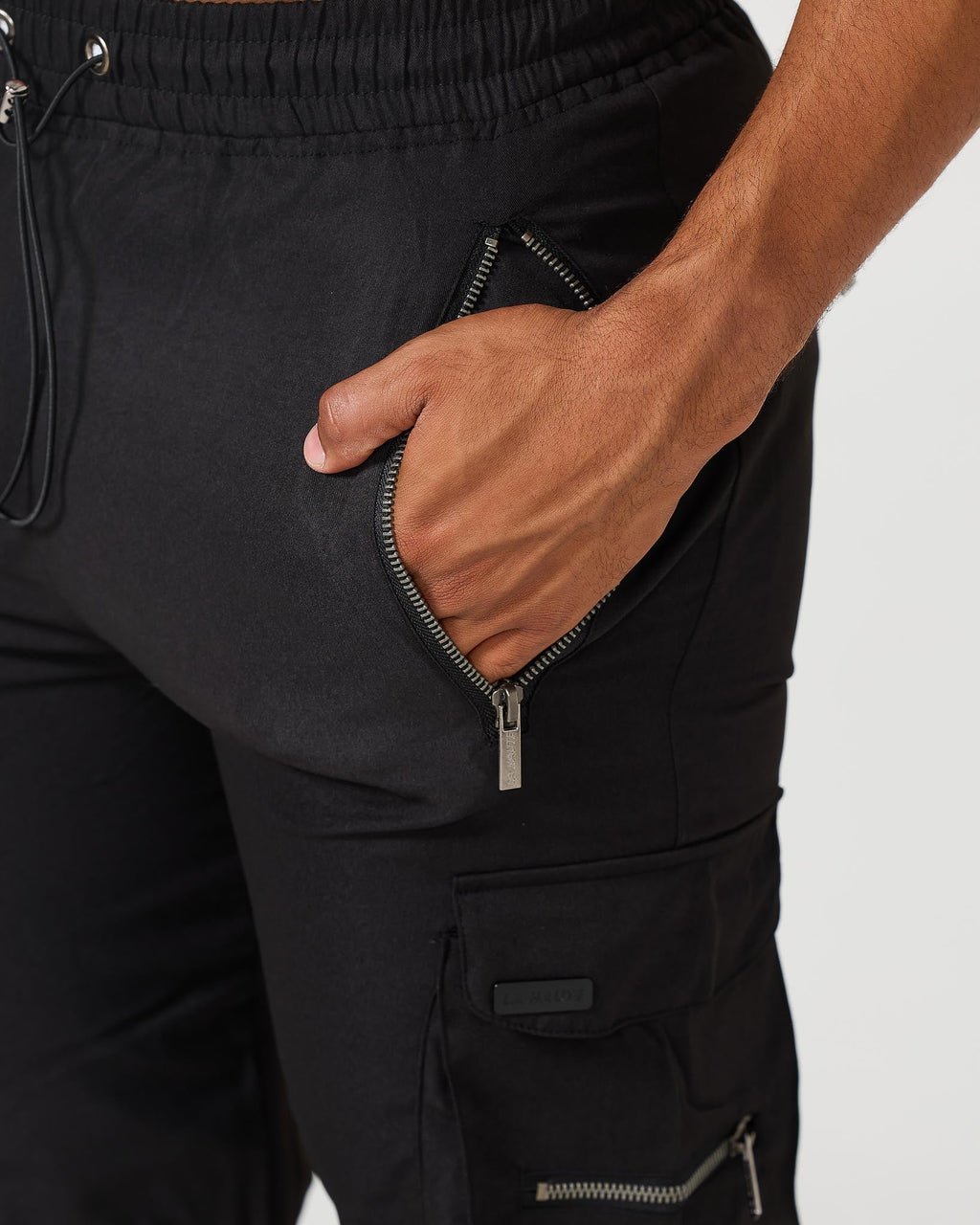 Diego - Pantalones cargo negros