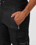 Diego - Pantalones cargo negros