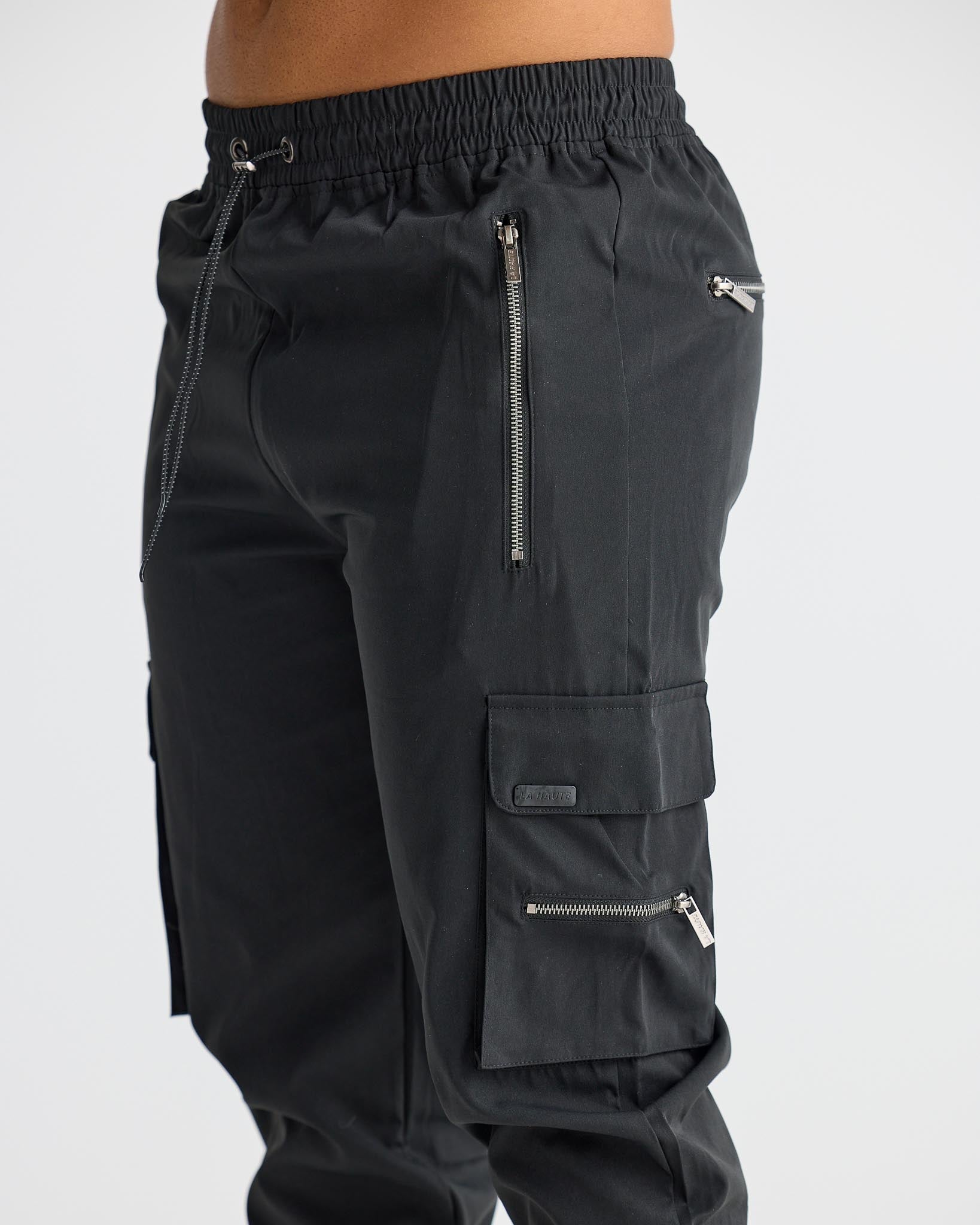 Diego - Pantalones cargo negros