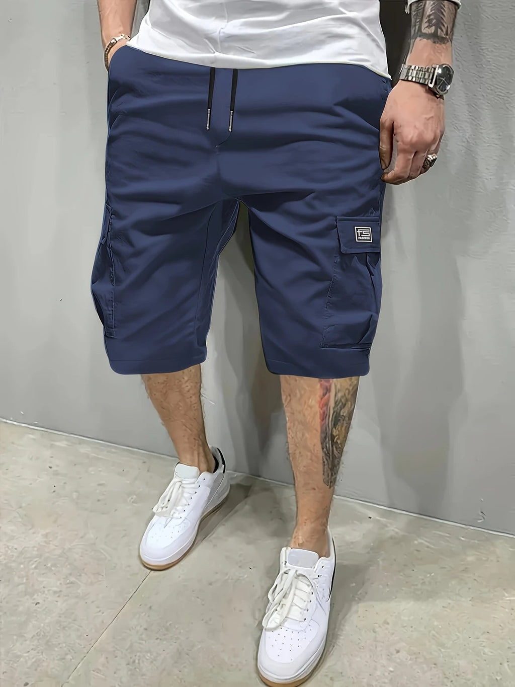 Oliver - Pantalones cortos tipo cargo para hombre