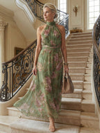 Naomi | Vestido largo con cuello halter