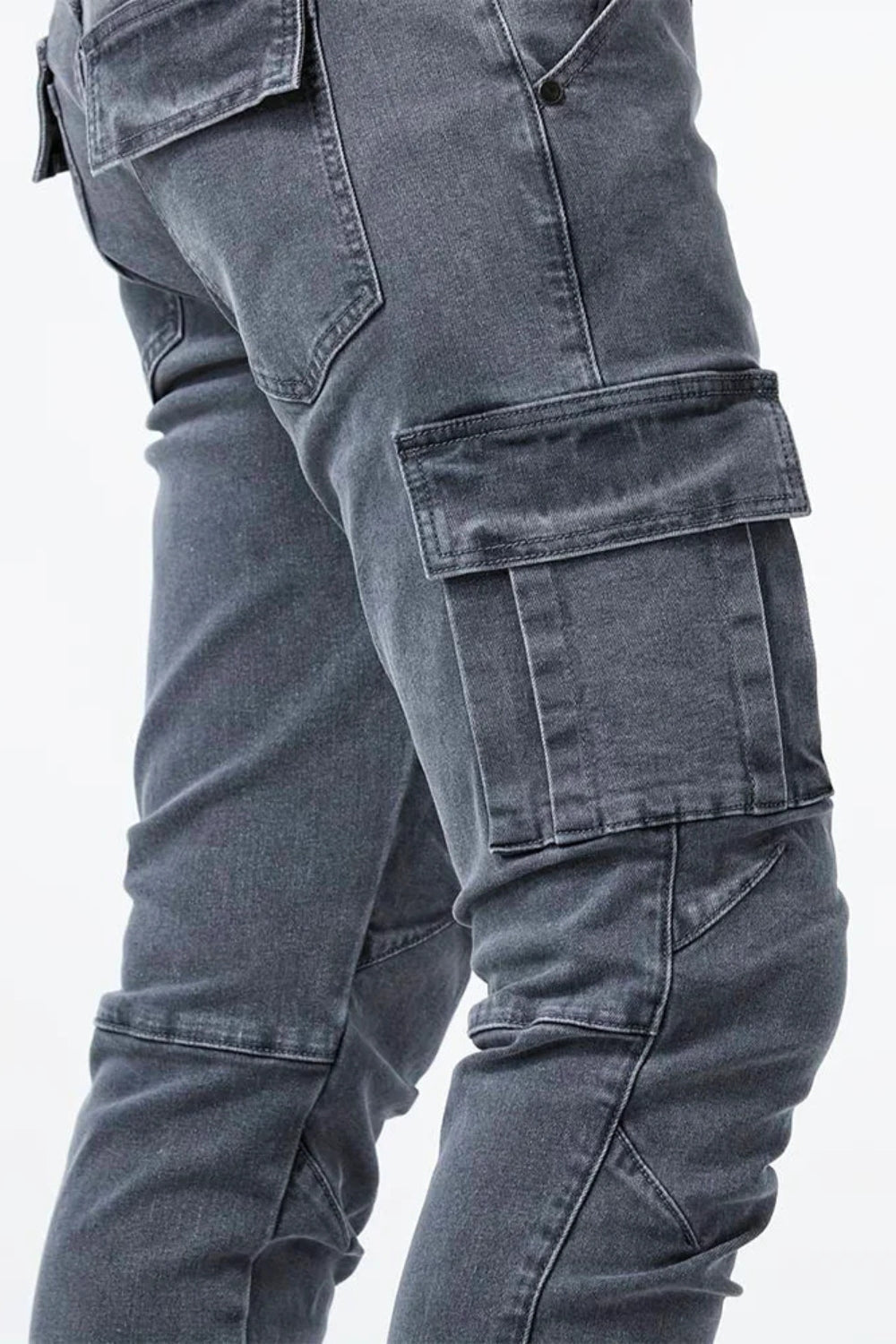 Ethan - Vaqueros cargo elásticos para hombre