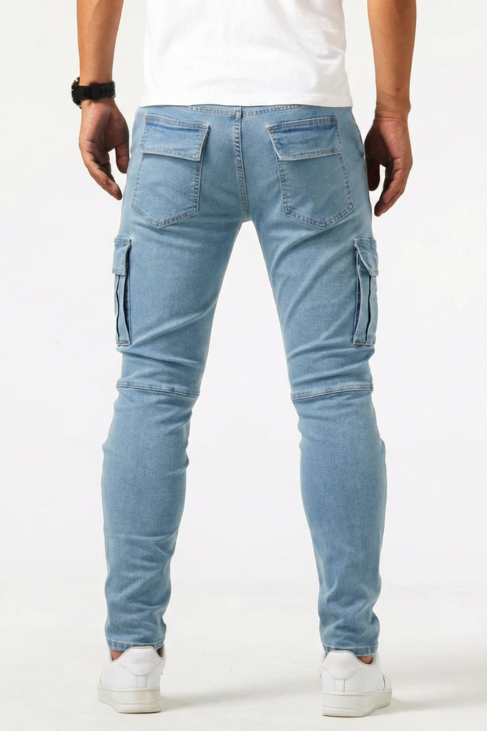 Ethan - Vaqueros cargo elásticos para hombre