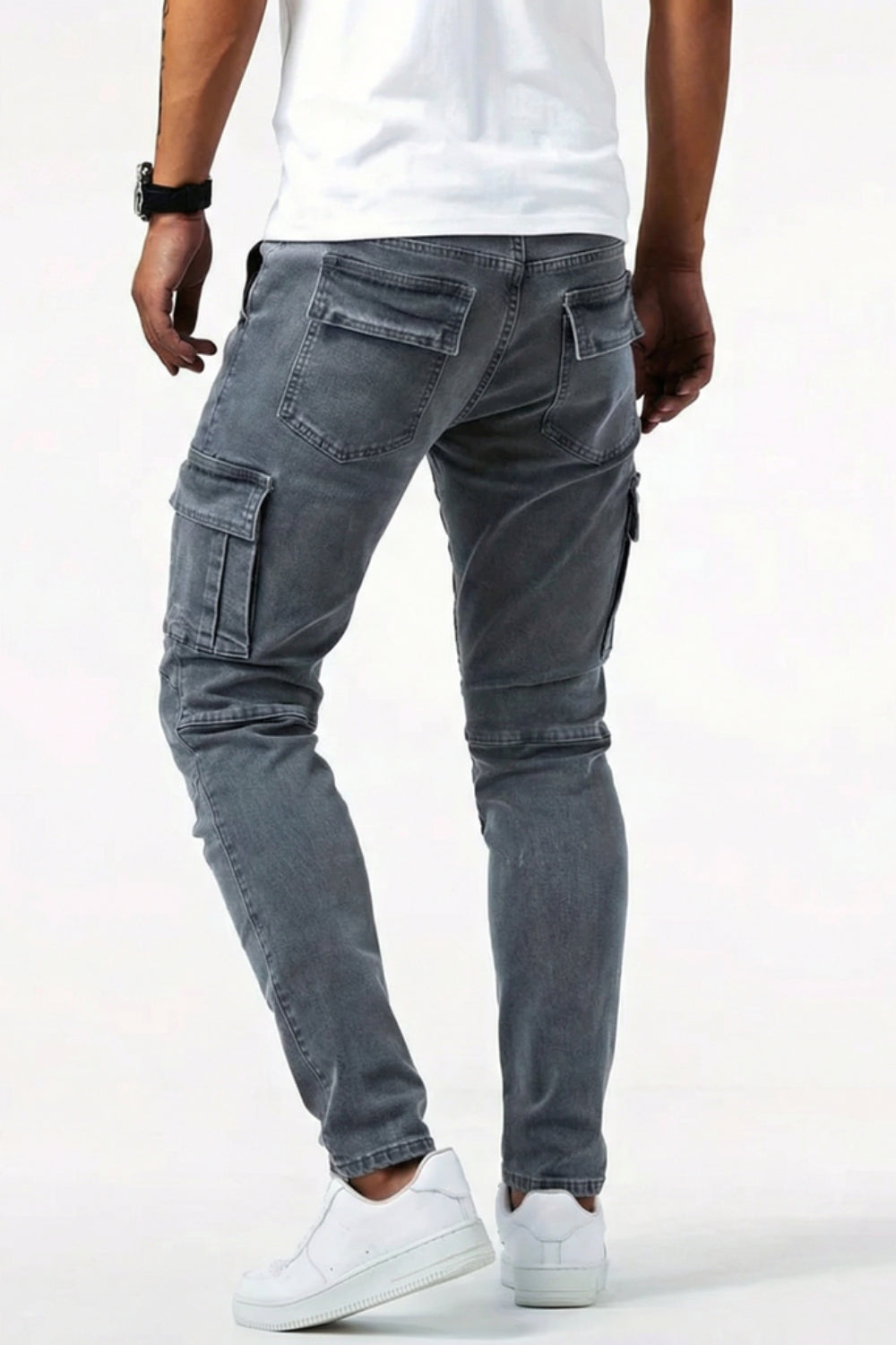 Ethan - Vaqueros cargo elásticos para hombre