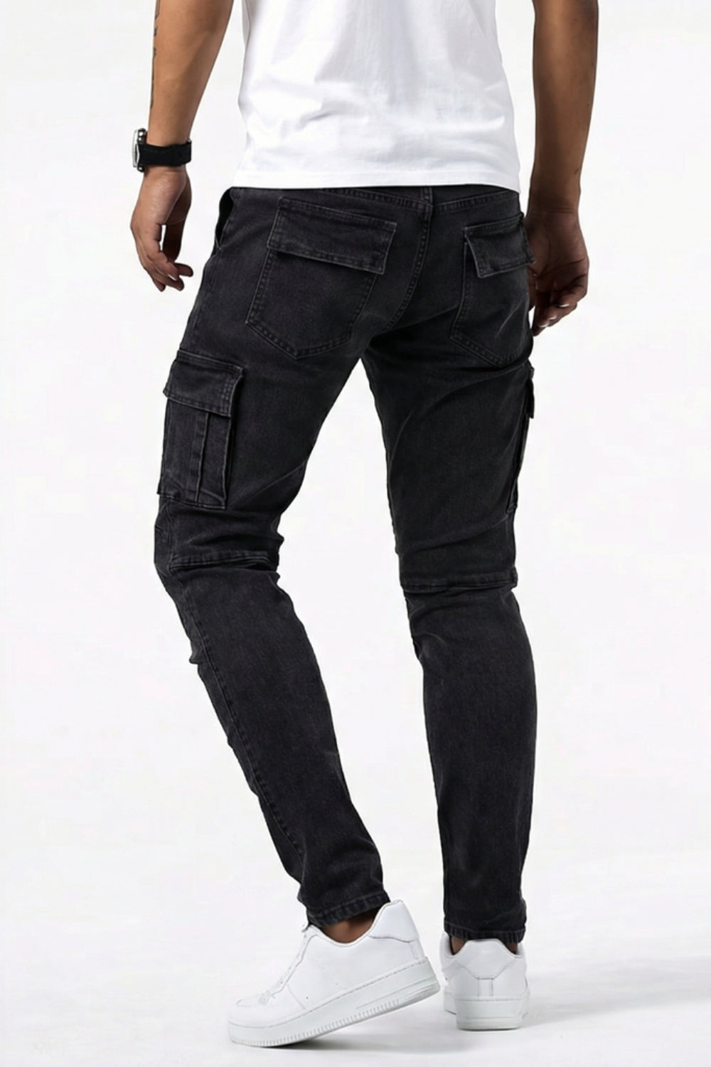 Ethan - Vaqueros cargo elásticos para hombre