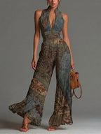 Camille™ | Mono holgado plisado con estampado bohemio