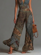 Camille™ | Mono holgado plisado con estampado bohemio