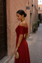 Naiara - Vestido de Toledo en terracota