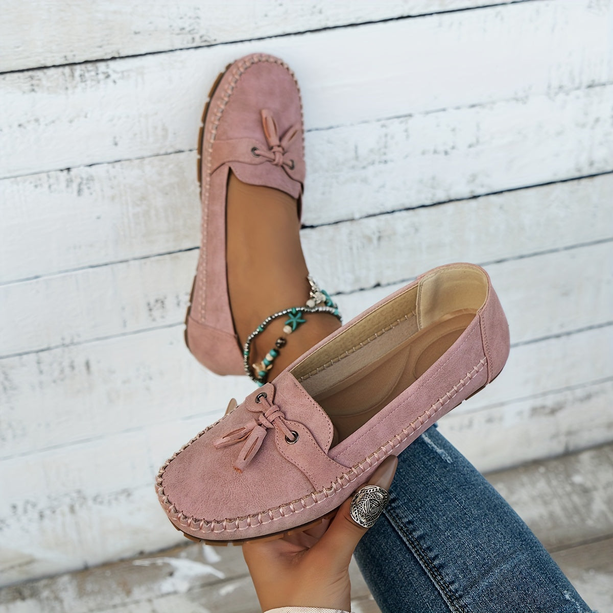Samira - Mocasines clásicos con borlas